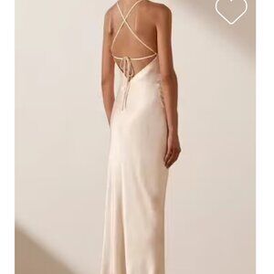 Strappy Halter Bias cut dress gown eco